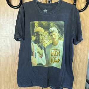 Men’s white men can’t jump T-shirt